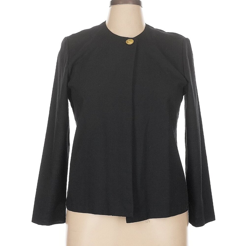 vintage 80s blazer | black | 10P | BEDFORD FAIR lifestyles